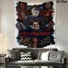 Hellraiser Wall Tapestry Aesthetic Wall Hanging Printed Fabric Blanket Decorative Tapestries for Bedroom Living Room Home Decor