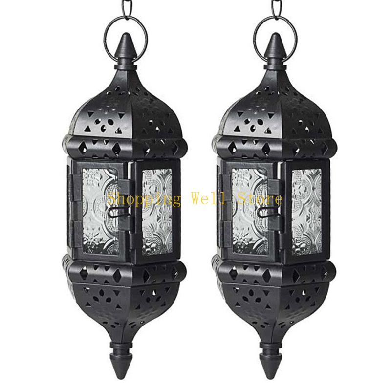 

KX4B 2PCS Fashion Themed Holders Iron Base Long Service Metal Construction Suitable for Various Interior Styles чорний