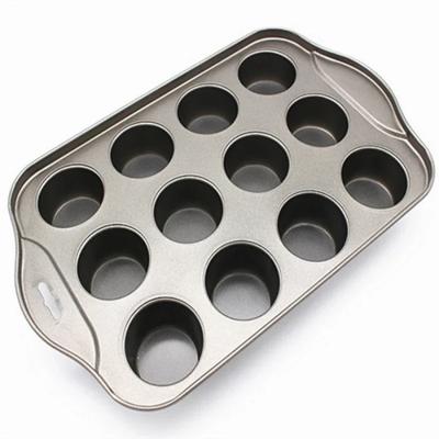 Mutfak 12 Gözlü Mini Pişirme Kek Tepsisi Cheesecake Kalıbı Yapışmaz Cupcake Kek Pişirme Kalıbı Mutfak Aletleri