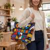 Geometric Art Tote Bag Stylish Shoulder Bag for Daily Use