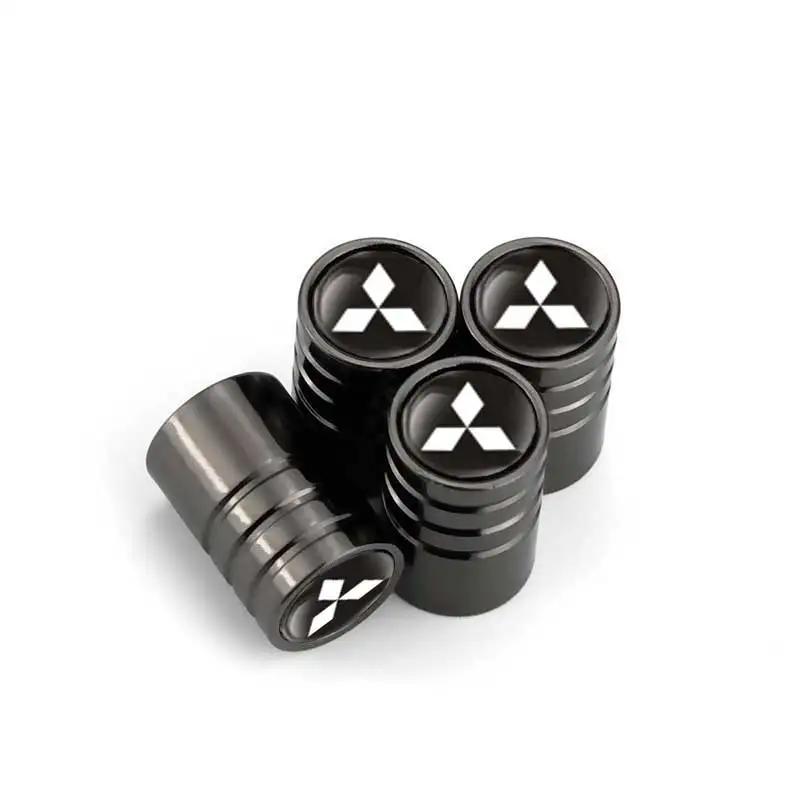 4PCS Alloy Car Wheel Tire Valve Caps Cover for Mitsubishi Ralliart ASX Outlander Lancer 9 Pajero L200 Colt Galant Eclipse Mirage