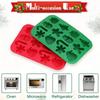 Christmas silicone chocolate molds, candy baking molds, 3D snowflake candy canes, snowmen, Christmas trees, gingerbread men, San