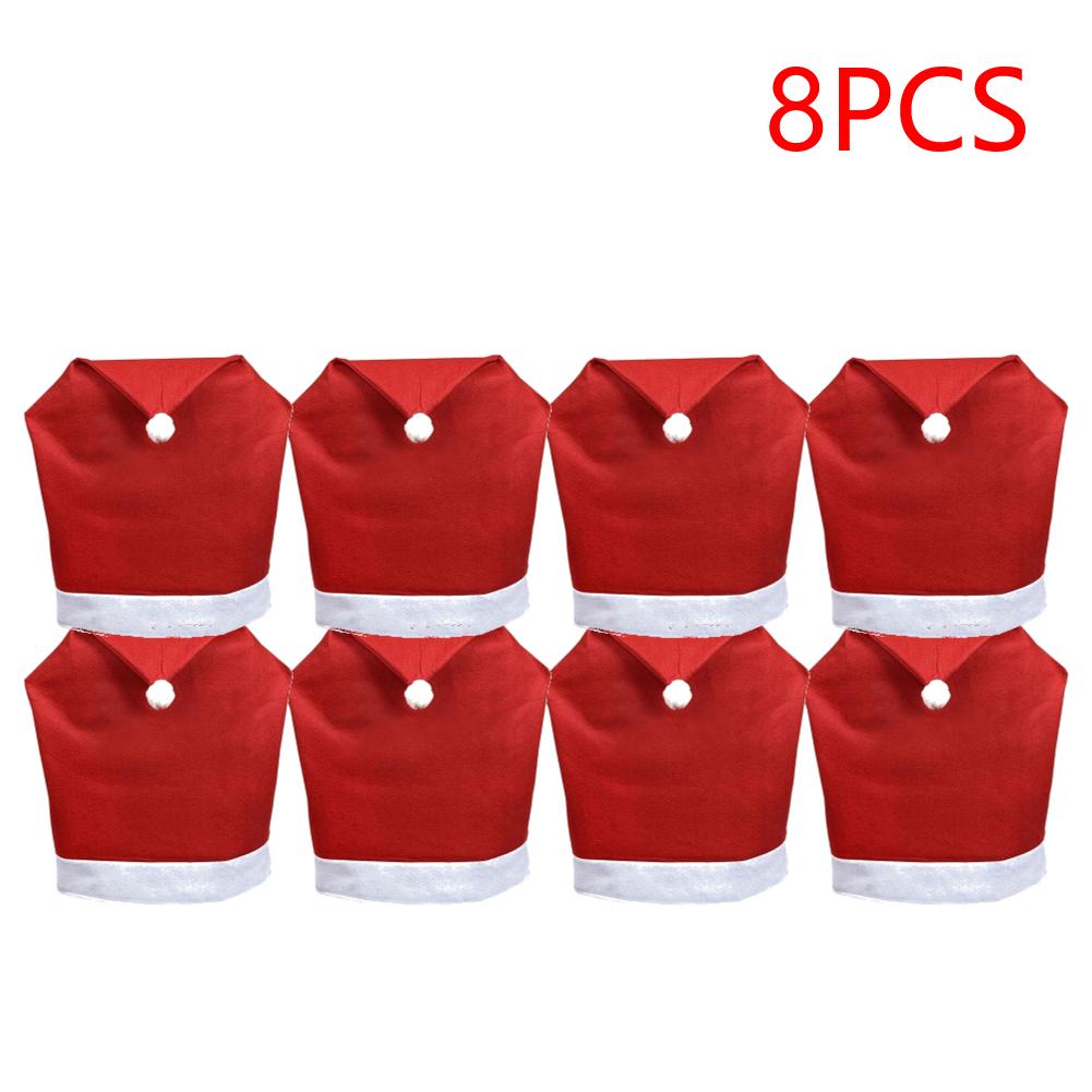 Christmas Chair Protector Cover Decorative Dining Chair Decor Cover Festival Favor Home Party Dinner Table Art Case