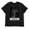 Death Tarot Card - Rose Border Variant T-Shirt Funny T-shirt Graphic Shirts Valentines Boutique Clothes Men's T Shirts