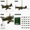 Calendario dell'Avvento 2026 da 24 pezzi Serie Aerei Militari Ornamenti di Aerei da Collezione Set Calendario Countdown per Decorazione e Esposizione Festiva