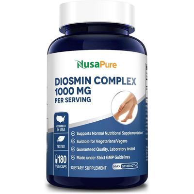 NusaPure Best Diosmin-Hesperidin 1000mg 180 Tablets/ NusaPure Best Diosmin-Hesperidin 1000mg 180caps, 180 Tablets, 1 Unit