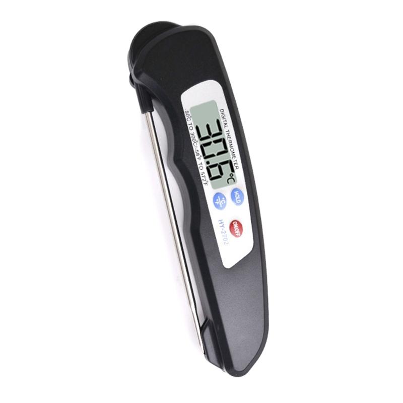 

High Accuracy Foldable Probe Kitchen Thermometers Suitable For Oven Frying Meat Milk Soup & Beverage Temperature Testing