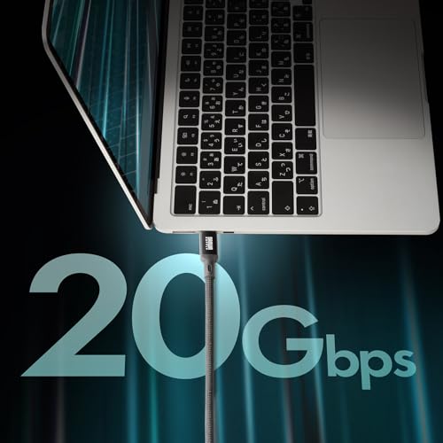 SANWA SUPPLY USB 20Gbps Type-C Cable (PD60W, 3m) KU-20GCCP6030
