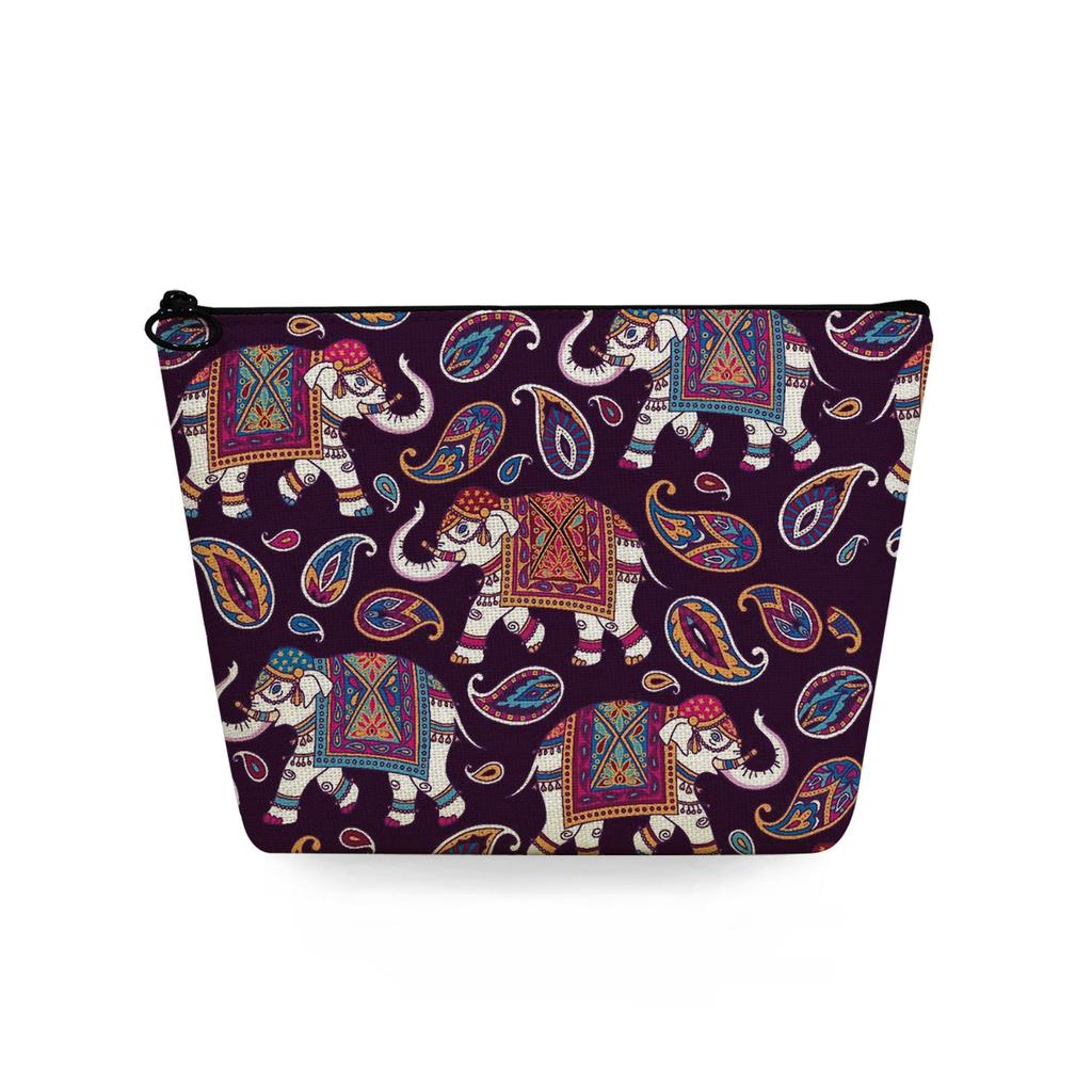 Women Flower Print Cosmetic Bag Toiletries Organize Travel Storage Case 6741 KTB