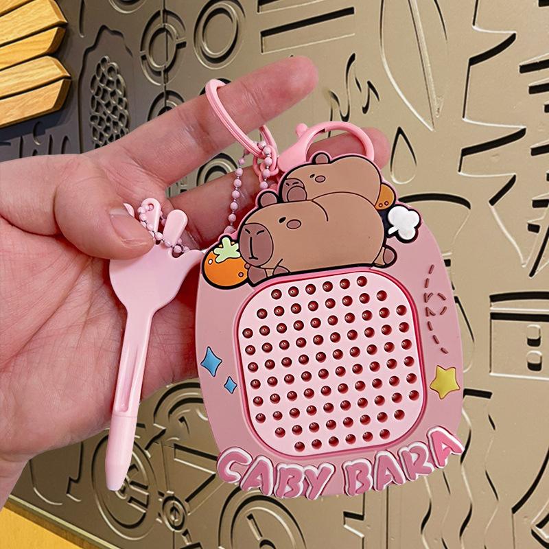 

Capybara Magnetic Steel Ball Drawing Board Children s Gift Cute Toy Kawaii School Bag розовый