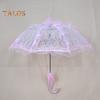 Vintage Lace Embroidery Umbrella Long Handle Lightweight Decorative Umbrella Wedding Party Bridal Dance Stage Performance Parasol Photography Props