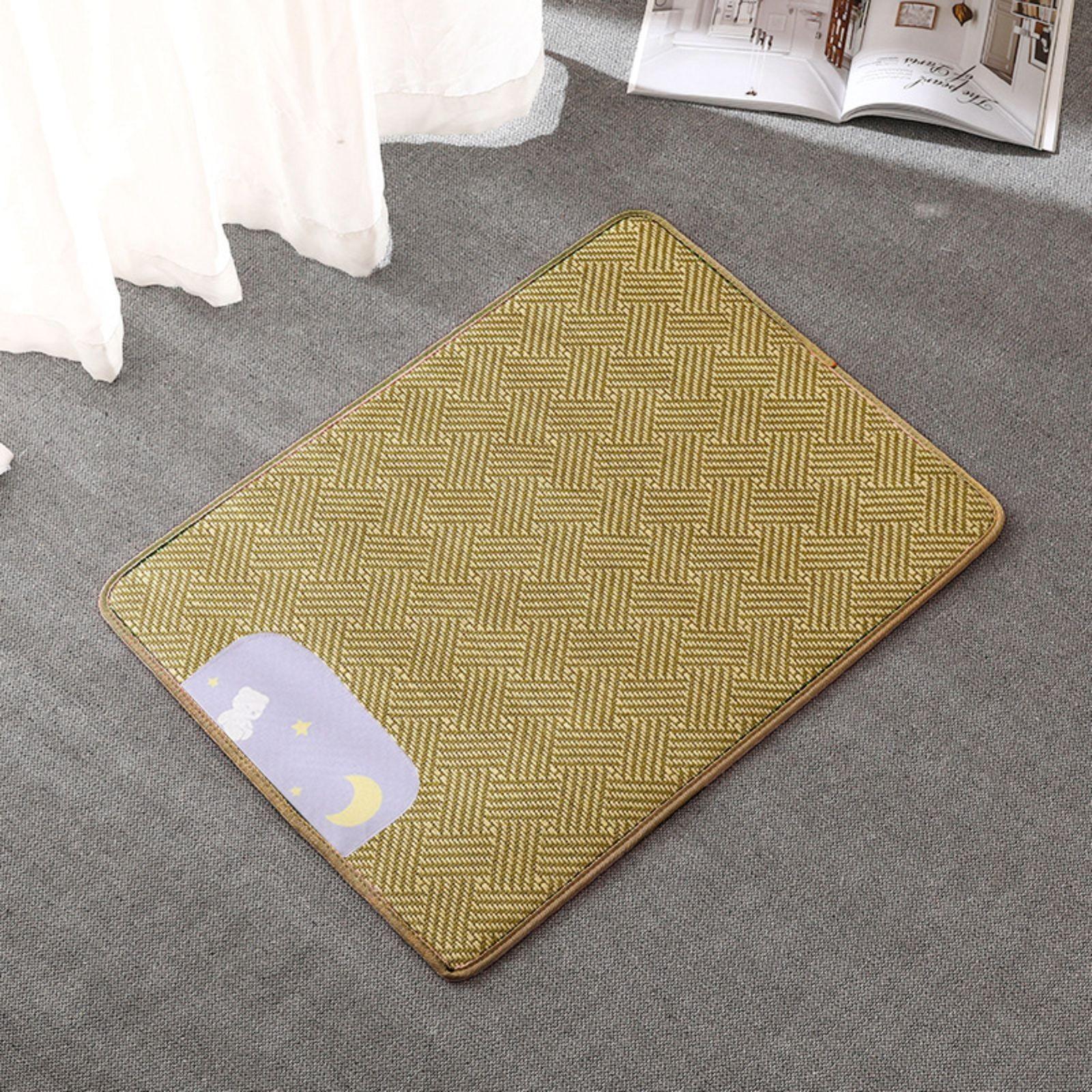 

Летний прохладный противотепловой коврик для питомника, коврик для льда, товары для домашних животных, нескользящий коврик из ротанга S светло-фиолетовый