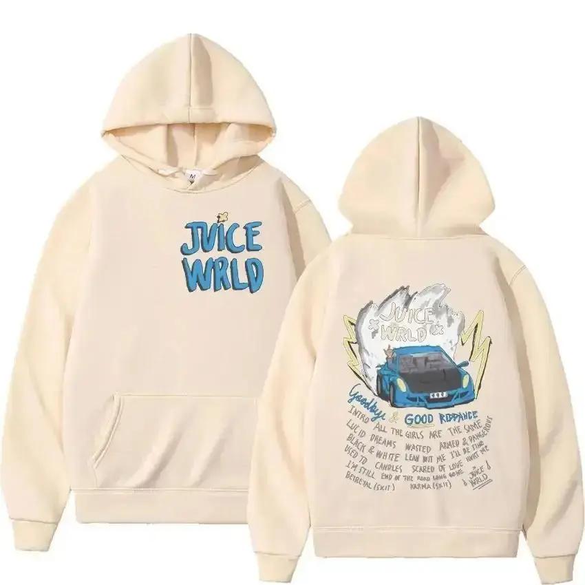 Juice WRLD Hoodies Herren Damen Kapuzenpullover Mode Hip Hop Lässig Pullover Herbst Jungen Mädchen Schwarz Streetwear Juicewrld