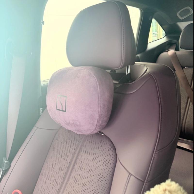 For Zeekr 7X 001 009 7GT 9X Original Style Suede Car Headrest Neck Support Pillow Lumbar Back Cushion Auto Interior Accessories