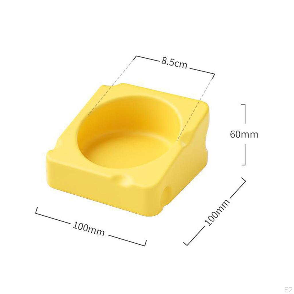 Compact Hamster Food Dish - Sturdy Ceramic Feeding Bowl for Small Pets