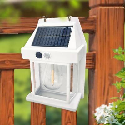 LED Außenwandleuchte IP65 Wasserdicht Solar Rasenleuchte Körpererkennung Villa Kleine Wandleuchte für Gehweg Villa Außen