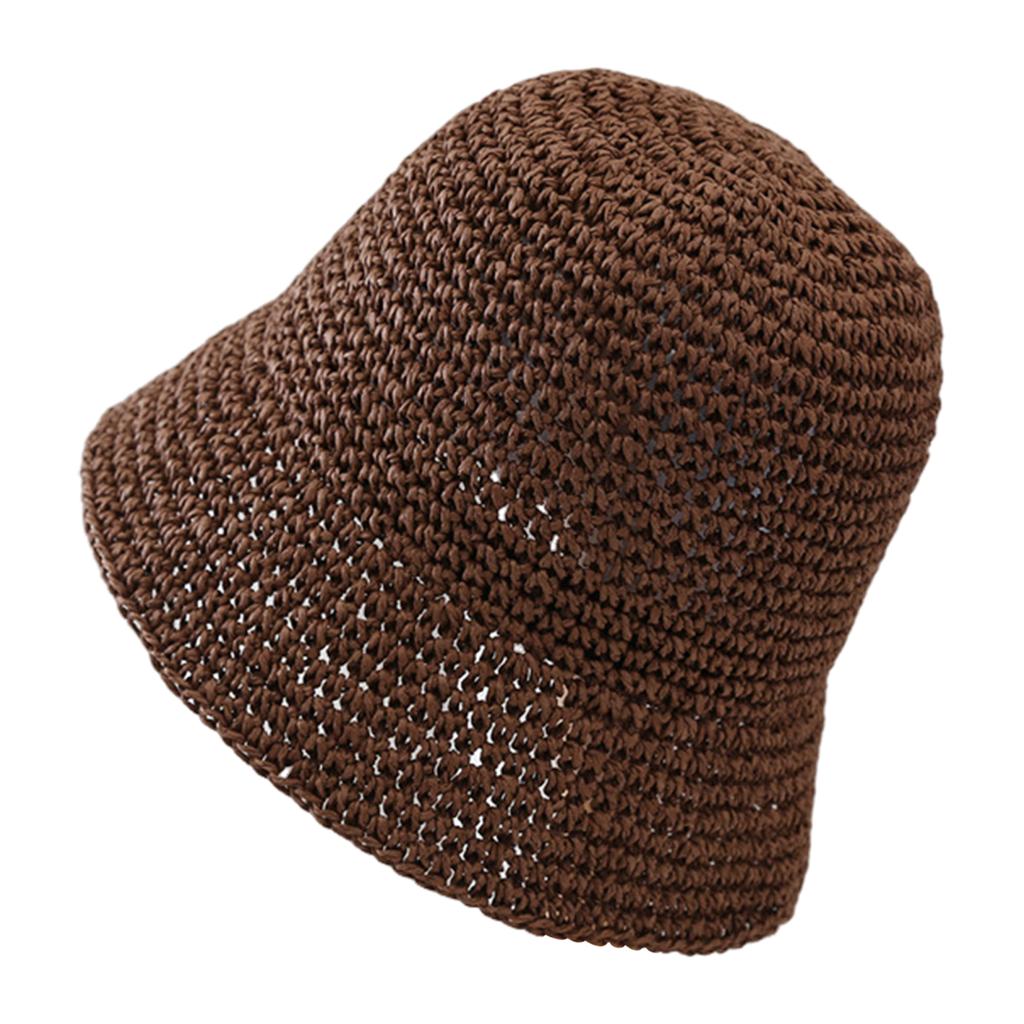 Damski Kapelusz Przeciwsłoneczny Damski Słomkowy Kapelusz z Szerokim Rondem Osłona Przeciwsłoneczna z Ochroną UV Kapelusz Bucket Hat Odpowiedni do Aktywności na Świeżym Powietrzu Podróży Kapelusze Plażowe Prezent