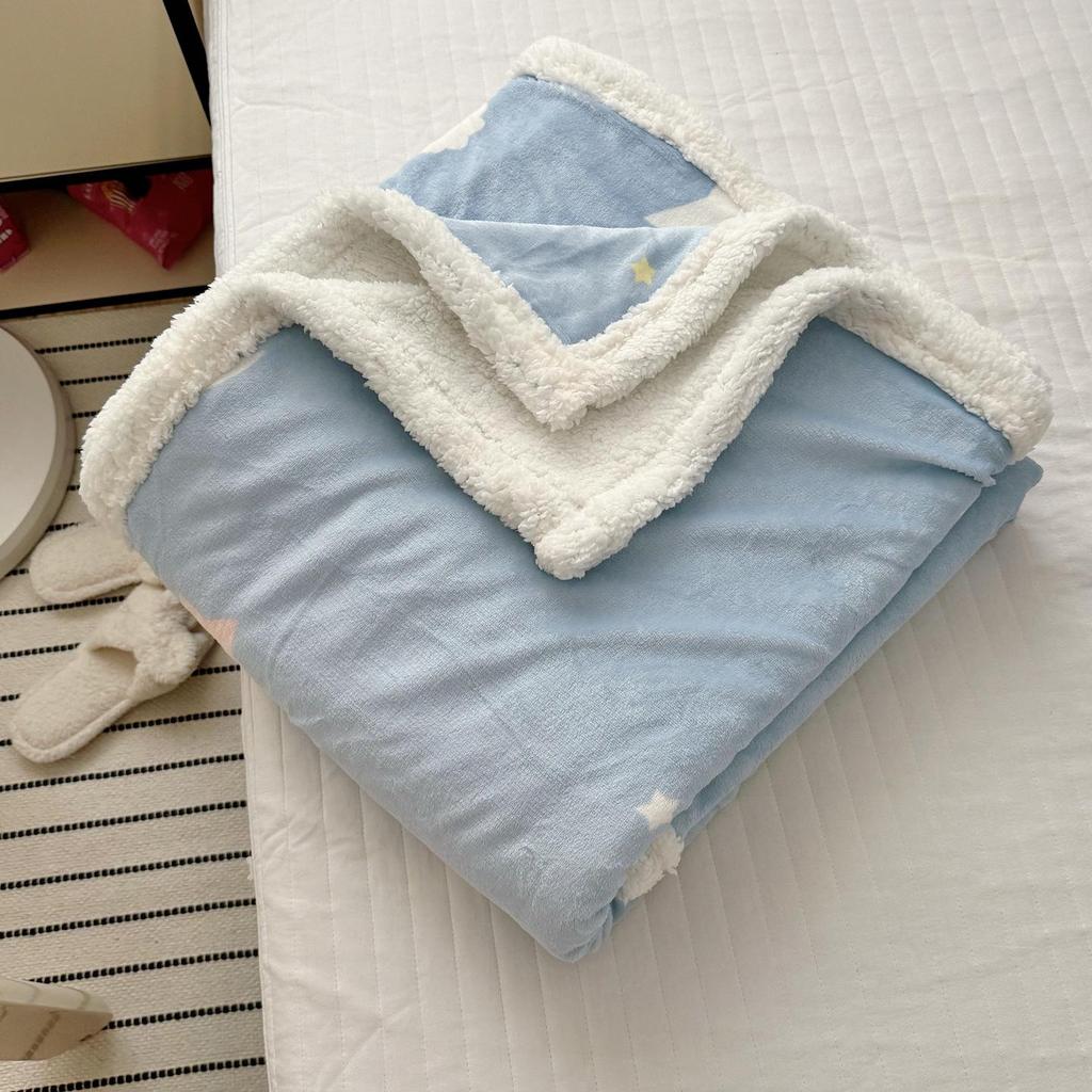 Milk Velvet Multifunctional Blanket: Perfect for Office, Nap, Sofa, Dorm, or Car Use.