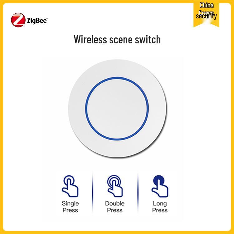 Zigbee 4-Button Stick-On Scene Switch for Home Assistant (Z2M/ZHA)