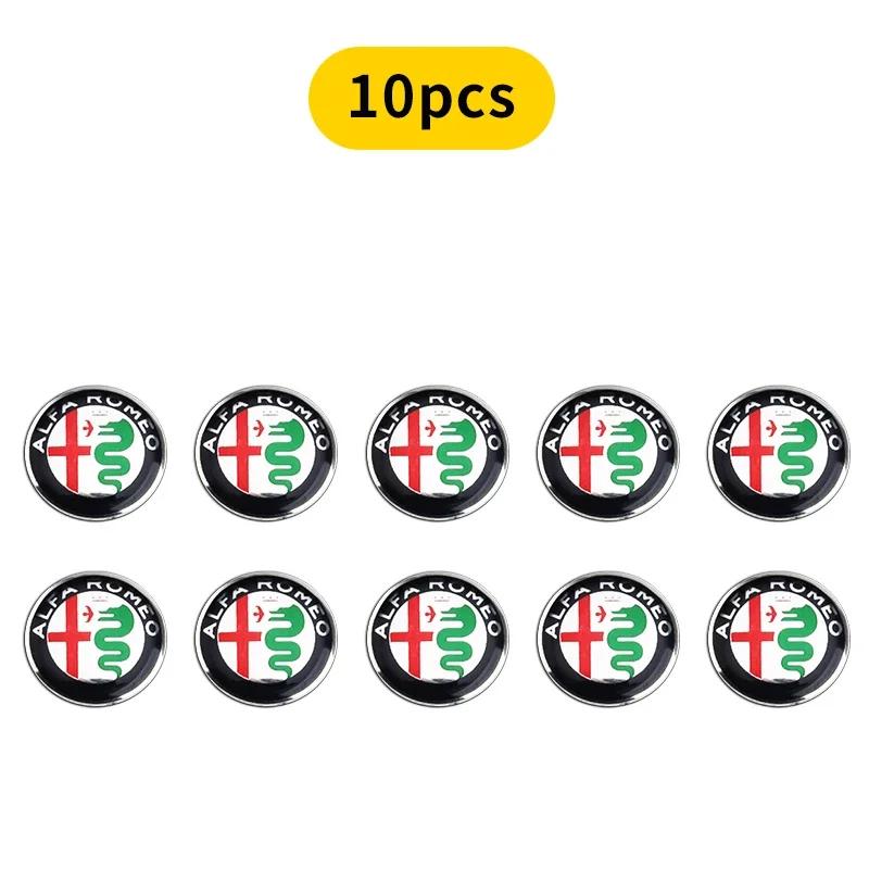 For Alfa Romeo 2026 Hot Sticker 10X 14mm Car Key Badge Sticker Symbol Logo Key Shell Remote Fob Emblem Decal For Alfa Romeo Giul