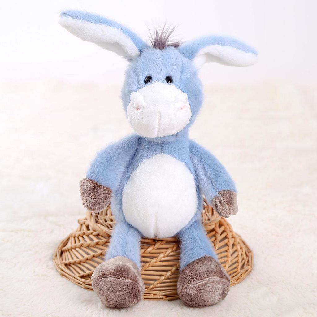 Four-Leaf Clover Long-Eared Donkey Plush Toy - Girls' Comfort Gift