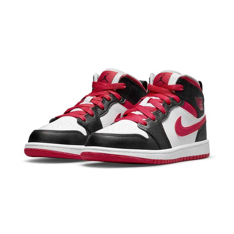 Air Jordan 1 Mid PS White Very Berry Black 640734-016
