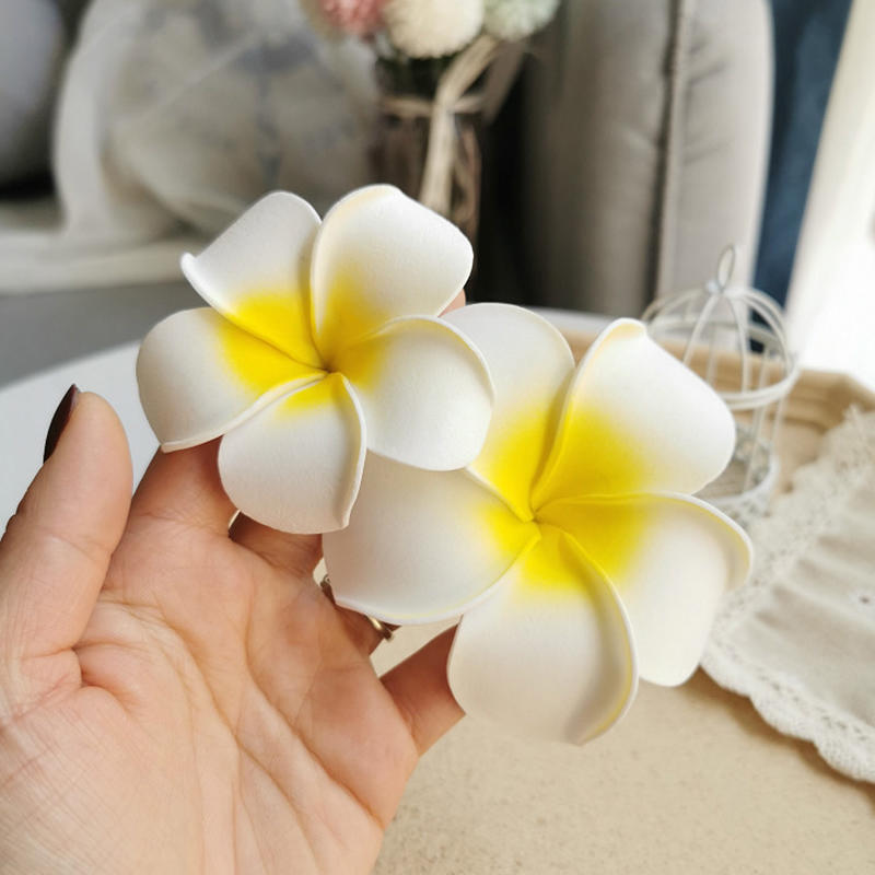 Korean Style Simulation Flower Hair Clip Bohemian Style Seaside Vacation Headwear Flower Hairpin Headdress Duckbill Clip