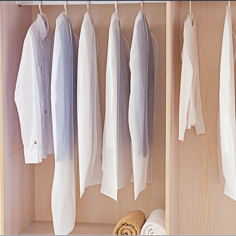 Coat Clothes Dust Cover Transparent Waterproof Suit Cover Hanging Garment Dustproof Cover Clothing Dust-proof Bag Hanging Bag