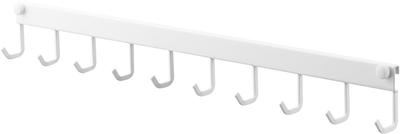 Yamazaki Tower Kitchen Tool Hooks, 10-Piece White, W55 X D3 X H6cm, 1743
