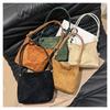 Succinct Suede Handbag Adjustable Straps Multicolor Crossbody Bag Rope Buckle Design Shoulder Bags for Work