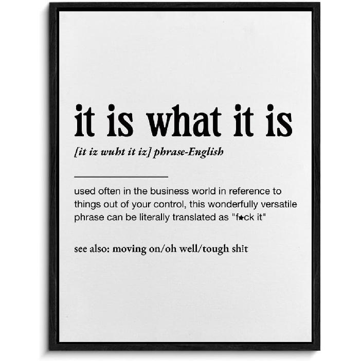 Funny Office Framed Canvas Wall Art Panic at the Desk-O Poster Print Wall Decor Mental Health Minimalist Painting Home Office Bedroom Decoration