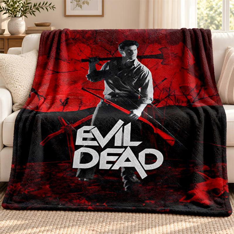 Evil dead blanket Flannel Blanket Soft Cozy Plush Throw for Sofa Bed Lightweight Home Decoration Outdoor camping