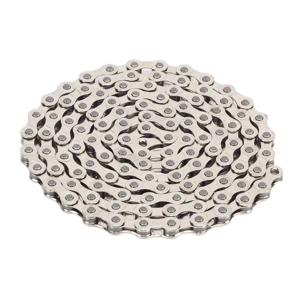 116 Link Mountain Bicycle Chain Silver 8 Speed High Carbon Steel Bike Chain Replacement for Cycling
