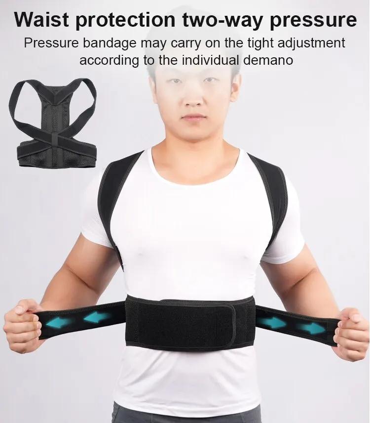 Durable And Safe Back Posture Corrector Brace Shoulder Support Belt Upper And Lower Back Pain Relief Improve Spine Clavicle Brace Posture Vest