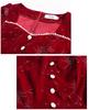 Plus Size Sparkly Red Beaded Dress - New Year Atmosphere