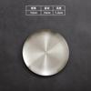 Flat Side 304 Stainless Steel Plate Round Korean Style Seasoning Dish Steak Dessert Tray for Dinner Kimchi Cake Hotel Tableware