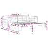 VidaXL Lit de jour avec lit gigogne jaune 90x200 cm velours 3196696