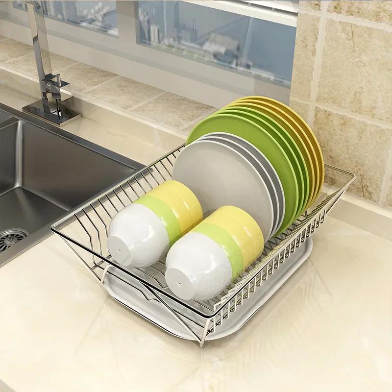 Dish Drying Rack for Cup Dishes Kitchen Organizer Kitchen Gadgets Multifunctional Kitchenware Plate Rack Storage Drainer Dishes