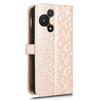 For TCL 60R 5G T519H/60 5G T521H Wallet Case Dot Pattern Imprint PU Leather Phone Cover