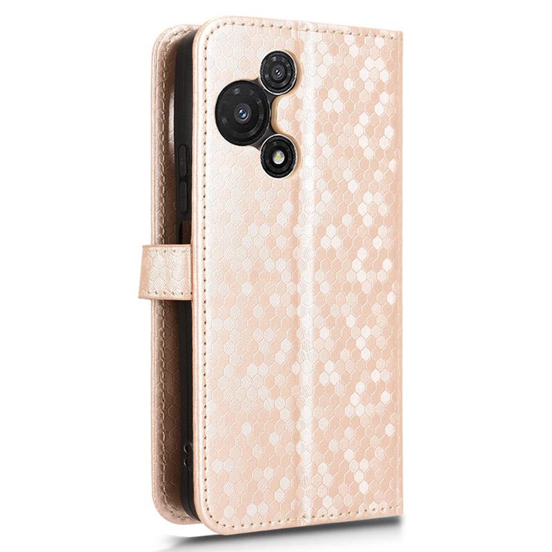 For TCL 60R 5G T519H/60 5G T521H Wallet Case Dot Pattern Imprint PU Leather Phone Cover