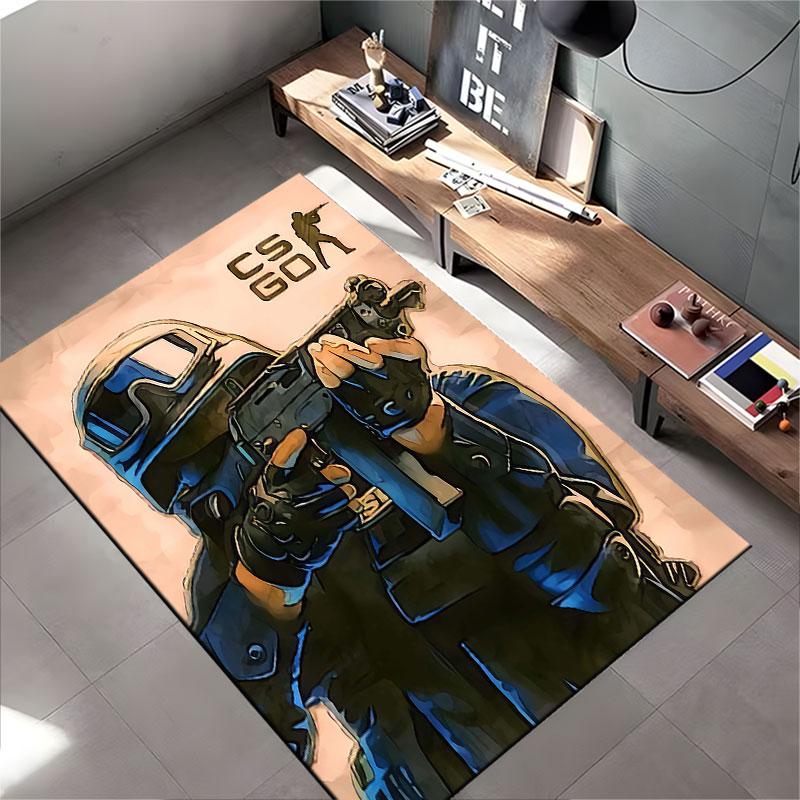 CSGO Tactical Soldier Design suitable as a non-slip mat for the living room or bedroom sofa