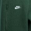 Nike Club Casual Fashion Simple Zipper Long Sleeve Fleece Jacket Men jackets Fir-Green White FZ0889-323