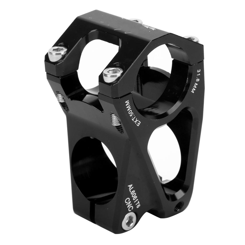 WAKE Bicycle Stem 31.8mm 50mm Mountain Bike Aluminum Alloy Short Handlebar Stem for Road BikeBlack