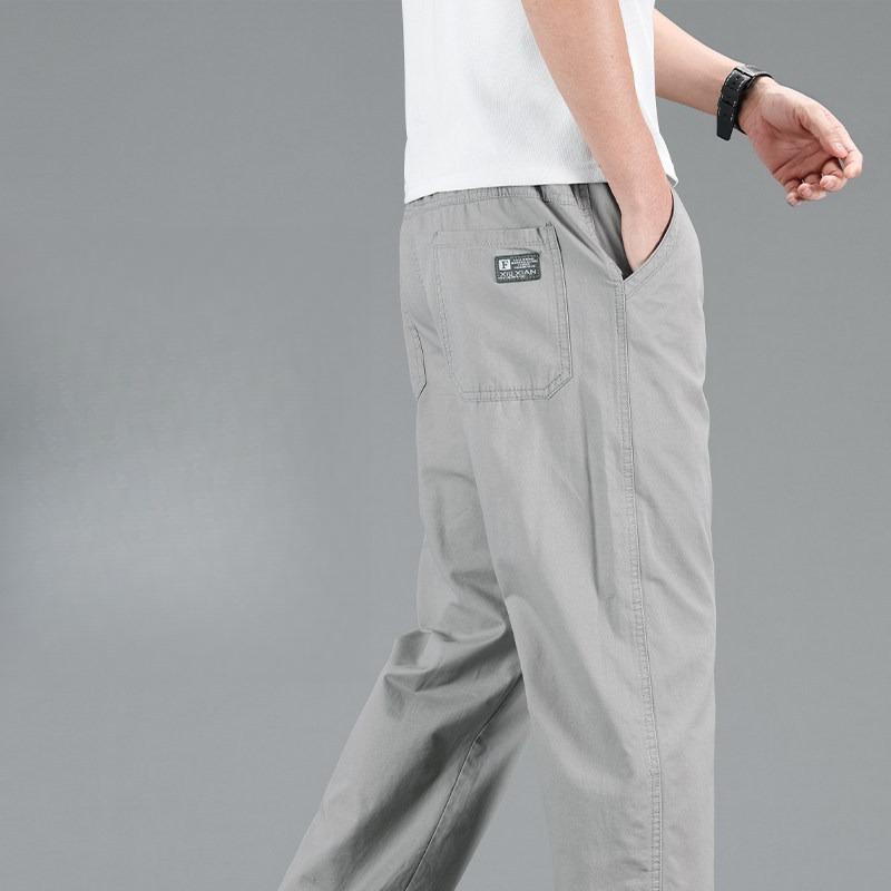 Pantaloni Casual da Uomo Taglia Grande Vestibilità Rilassata Pantaloni in Cotone Vita Elastica Coulisse Pantaloni da Tuta Pantaloni Jogger da Uomo Estate Primavera