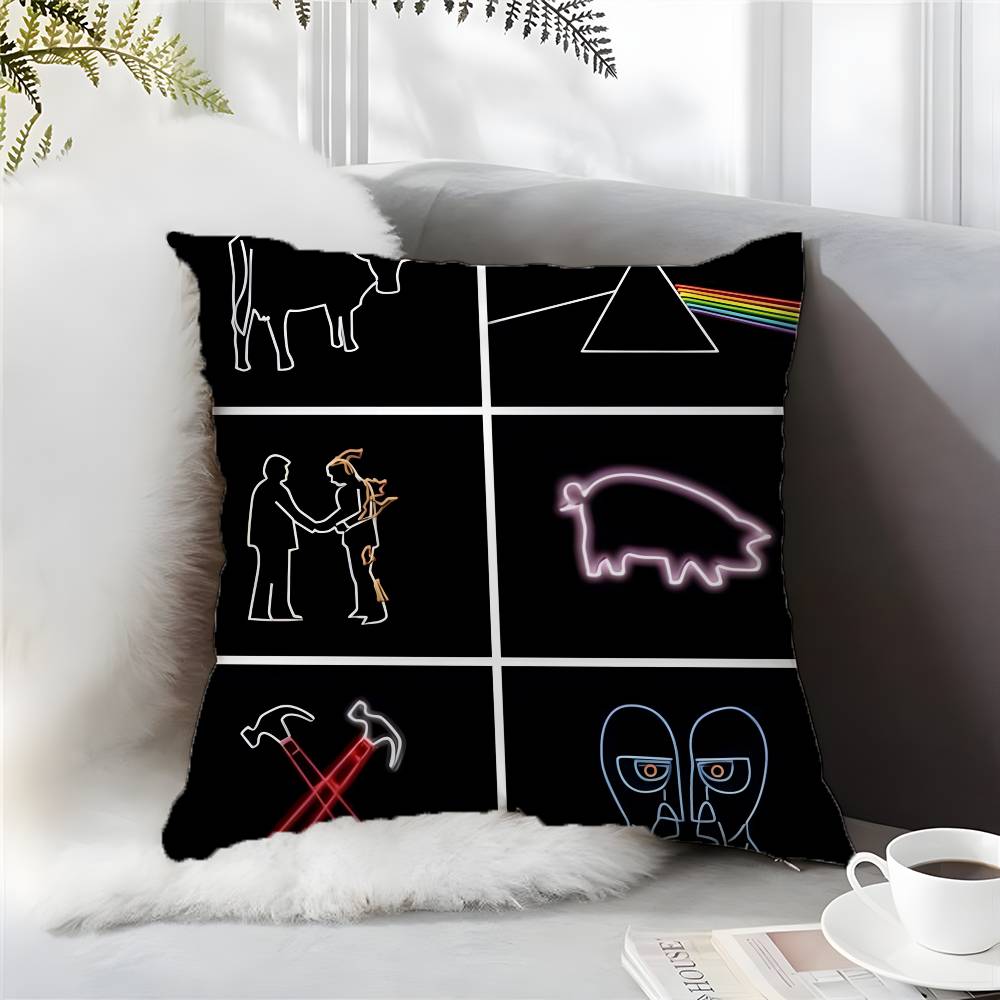 Sängerin Love P-Pink Band F-Floyd-MT Kissenbezug Komfort Sofabett Seidig Elegant Unsichtbarer Reißverschluss Kissenbezug