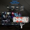 LED Spotlight for Motorcycle Front Use 20W Output with 6 Lighting Modes Waterproof IP67 and Aluminum Alloy Housing