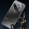 For Oppo A3 5G Case PC+TPU Matte Anti-Fingerprint Phone Cover with Lens Kickstand
