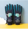 Autumn and Winter Outdoor Children's Ski Gloves Thickened with Fleece  Warm and Anti Slip Cartoon Waterproof Gloves for Boys and Girls