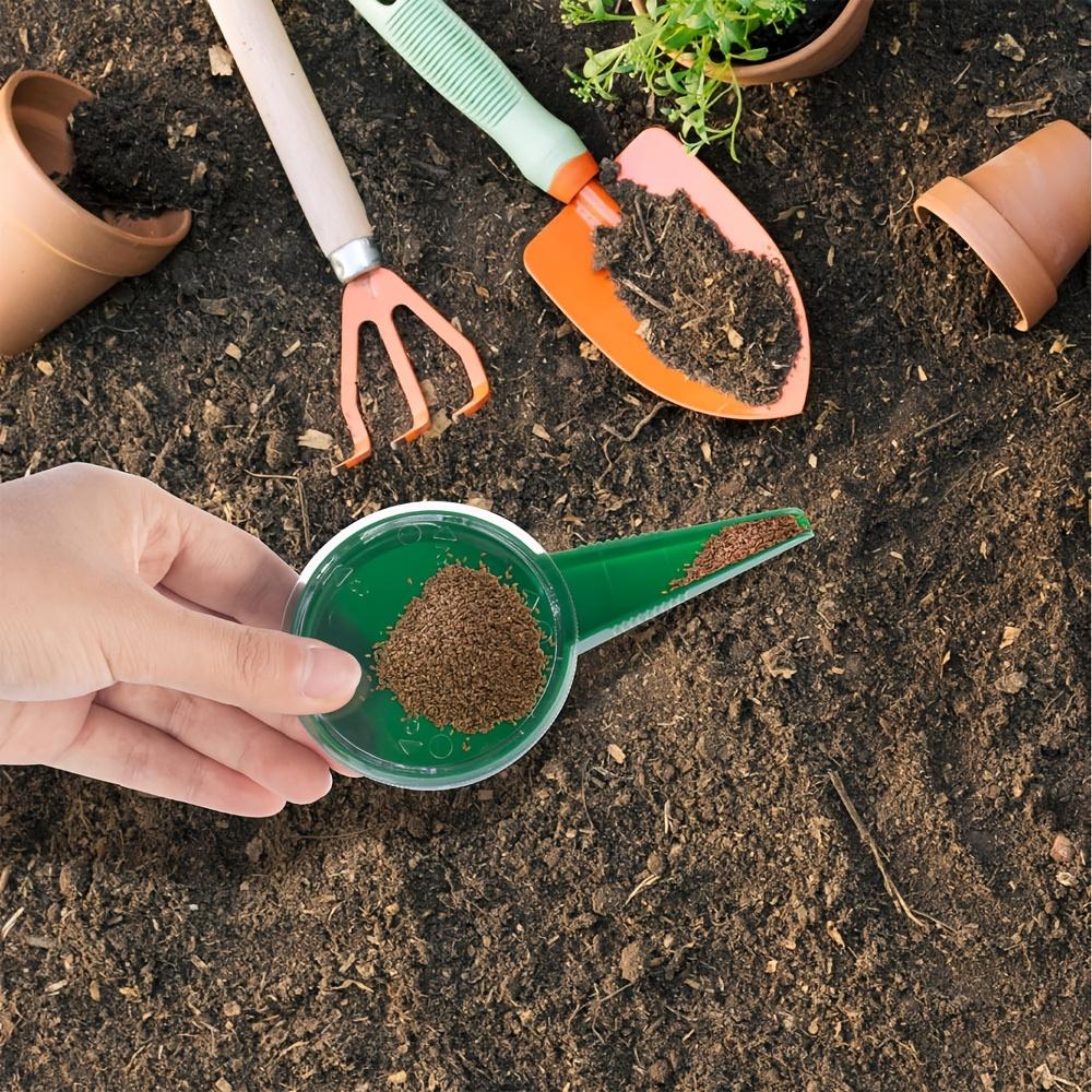 Handheld Seed Planter Tool Suitable for Small Seeds. Portable Mini Garden Manual Planter with Adjustable Sowing Distributor