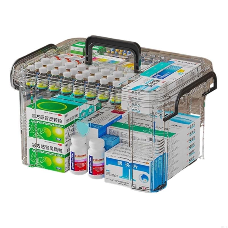 Household Storage Box Multilayer Portable Designs Large Capacity Organizers HX6C small